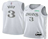Men's Dallas Mavericks #3 Anthony Davis White 2025 City Edition Stitched Jersey Dzhi,baseball caps,new era cap wholesale,wholesale hats